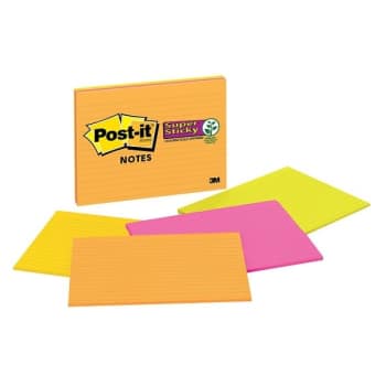 Image for Post-It® Super Sticky Meeting Notes 8" X 6", Package Of 4 from HD Supply