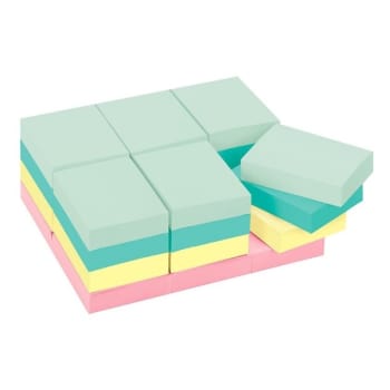 Image for Post-It® Marseille Rectangle Unruled Notes 1-1/2" X 2", Package Of 24 from HD Supply
