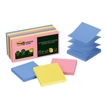 Image for Post-It® Helsinki Pop-Up Notes 3" X 3", Package Of 12 from HD Supply
