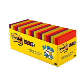 Image for Post-It® Marrakesh Super Sticky Notes 3" X 3", Package Of 24 from HD Supply