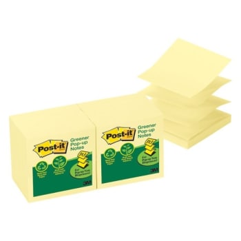 Image for Post-It® Canary Yellow Pop-Up Notes 3" X 3", Package Of 12 from HD Supply