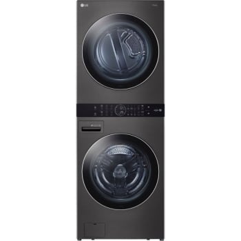 Image for Lg Single Unit Electric Washtower With Center Control, Black Steel from HD Supply