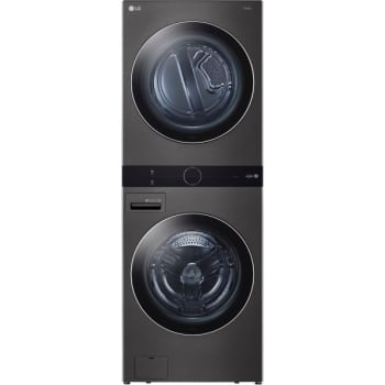 Image for Lg Single Unit Gas Washtower With Center Control, Black Steel from HD Supply