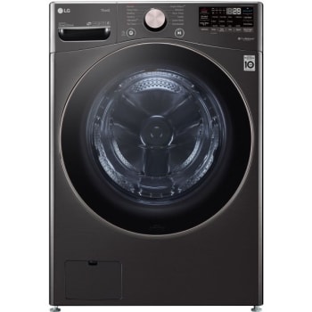 Image for Lg 4.5-Cu. Ft. Front Load Washer With Turbowash & Built-In Intelligence, Black Steel from HD Supply
