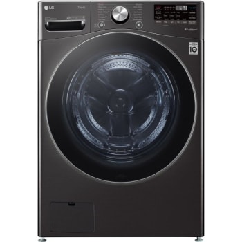 Image for LG 5.0-Cu. Ft. Front Load Washer with Built-In Intelligence, Black Steel from HD Supply