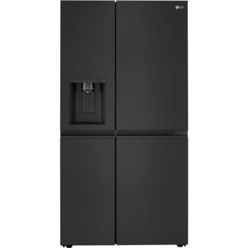 LG 27-Cu. Ft. Side-by-Side Refrigerator With Smooth Touch Ice Dispenser, Smooth Black