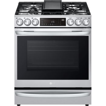 LG 6.3-Cu. Ft Smart ProBake InstaView Gas Slide-in Range with Air Fry