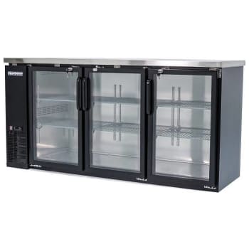 Image for Norpole 3 Glass Door Under Bar Refrigerator 72" from HD Supply