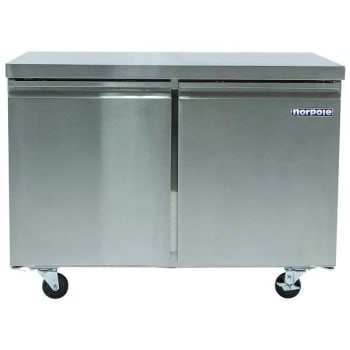 Image for Norpole 2 Door Under Counter Refrigerator 48" Wide from HD Supply