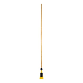 Image for Rubbermaid Commercial Gripper 60 In. Natural Wood Clamp Style Wet Mop Handle (12-Pack) from HD Supply