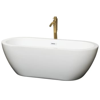 Image for Wyndham Collection Soho 68" Freestanding Tub Shiny Trim Gold Tub Filler from HD Supply