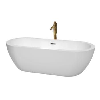 Image for Wyndham Collection Soho 72" Freestanding Tub Polished Chrome Trim Gold Tub Fill from HD Supply