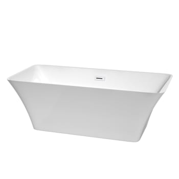 Image for Wyndham Collection Tiffany 67" Freestanding Tub Shiny Drain Overflow Trim from HD Supply