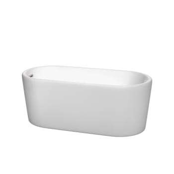 Image for Wyndham Collection Ursula 59" Freestanding Tub Brush Nickel Drain Overflow Trim from HD Supply