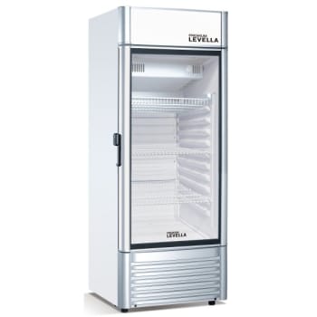 Premium Levella 6.5 Cu Ft 1-Glass Door Commercial Refrigerator Beverage Cooler