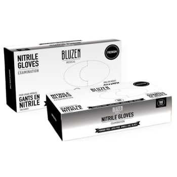 Image for Safety Wercs BluZen Nitrile Exam Gloves, 6 Mil, Black, Small, Case Of 1000 from HD Supply