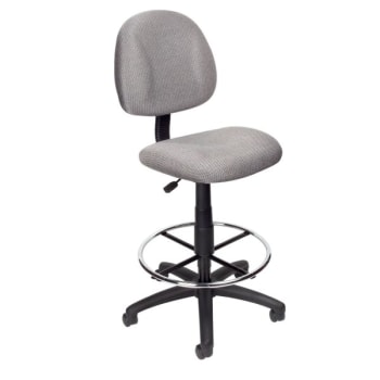 Image for Boss Office Products Armless Drafting Stool With Footring, Grey from HD Supply