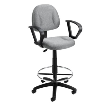 Image for Boss Office Products Loop Arm Drafting Stool With Footring, Grey from HD Supply