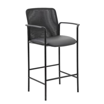 Image for Boss Office Products Contemporary Mesh Counter Stool, Black from HD Supply