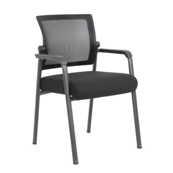 Image for Boss Office Products Mesh 4-Legged Guest Chair, Black from HD Supply