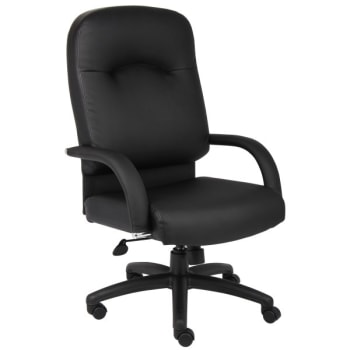 Boss Office Products High Back Caressoft Chair, Black