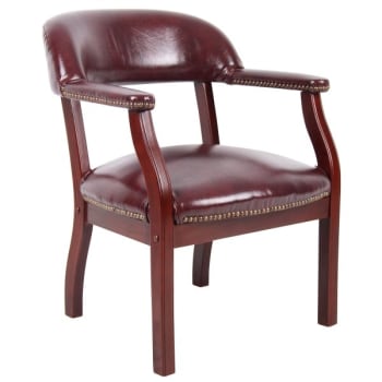 Boss Office Products Captain's Chair, Burgundy