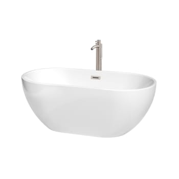 Image for Wyndham Collection Brooklyn 60" Bathtub Brushed Nickel Tub Filler And Trim from HD Supply