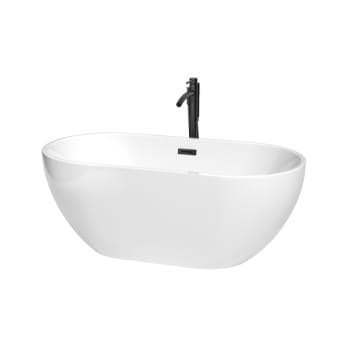 Image for Wyndham Collection Brooklyn 60" Bathtub Black Tub Filler Drain And Overflow Trim from HD Supply