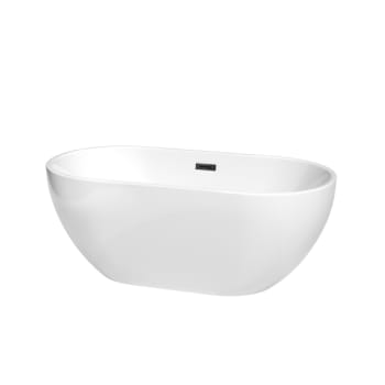 Image for Wyndham Collection Brooklyn 60" Bathtub Matte Black Drain And Overflow Trim from HD Supply