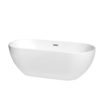 Image for Wyndham Collection Brooklyn 67" Bathtub Brushed Nickel Drain And Overflow Trim from HD Supply