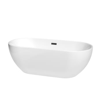 Image for Wyndham Collection Brooklyn 67" Bathtub Matte Black Drain And Overflow Trim from HD Supply