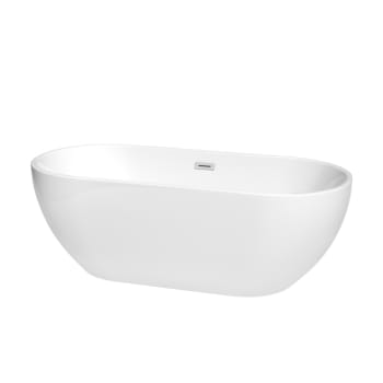 Image for Wyndham Collection Brooklyn 67" Bathtub Polished Chrome Drain Overflow Trim from HD Supply