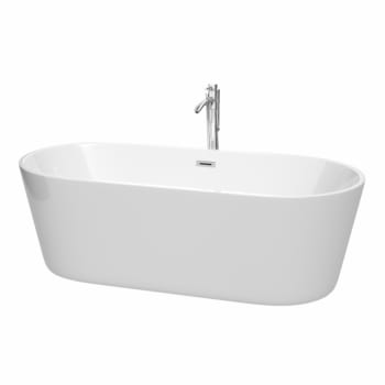 Image for Wyndham Collection Carissa 71" Bathtub Polished Chrome Tub Filler And Trim Kit from HD Supply