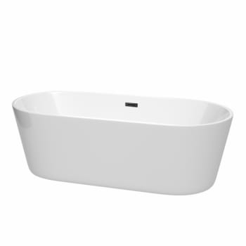 Image for Wyndham Collection Carissa 71" Bathtub Matte Black Drain And Overflow Trim from HD Supply