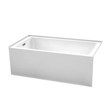 Image for Wyndham Collection Grayley 60x32" Bathtub Left-Hand Drain Trim Brushed Nickel from HD Supply