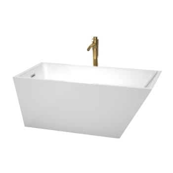Image for Wyndham Collection Hannah 59" Bathtub Polished Chrome Trim And Gold Tub Filler from HD Supply