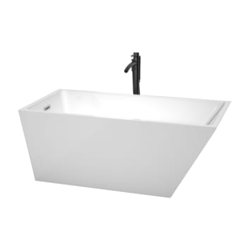 Image for Wyndham Collection Hannah 59" Bathtub Polished Chrome Trim And Black Tub Filler from HD Supply