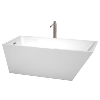 Image for Wyndham Collection Hannah 67" Bathtub Brushed Nickel Tub Filler And Trim Kit from HD Supply