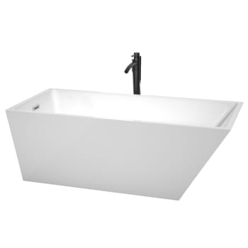 Image for Wyndham Collection Hannah 67" Bathtub Polished Chrome Trim And Black Tub Filler from HD Supply