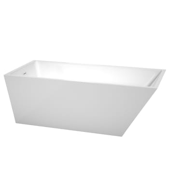 Image for Wyndham Collection Hannah 67" Bathtub Shiny White Drain And Overflow Trim from HD Supply