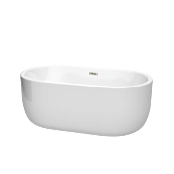Image for Wyndham Collection Juliette 60" Bathtub Brushed Nickel Drain And Overflow Trim from HD Supply