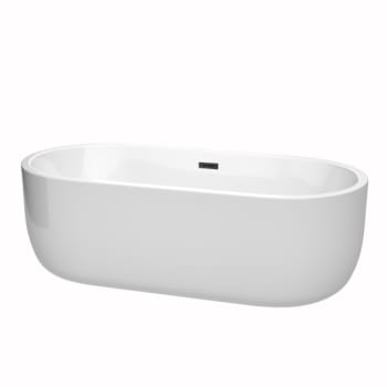 Image for Wyndham Collection Juliette 71" Bathtub Matte Black Drain And Overflow Trim from HD Supply
