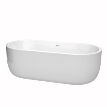 Image for Wyndham Collection Juliette 71" Bathtub Shiny White Drain And Overflow Trim from HD Supply