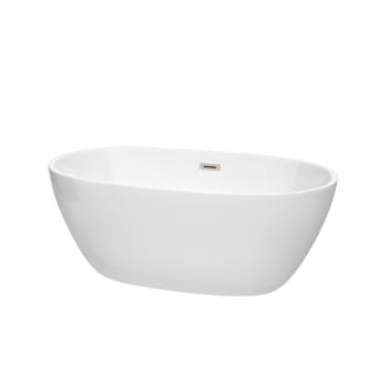 Image for Wyndham Collection Juno 59" Bathtub Brushed Nickel Drain And Overflow Trim from HD Supply