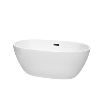 Image for Wyndham Collection Juno 59" Bathtub Matte Black Drain And Overflow Trim from HD Supply