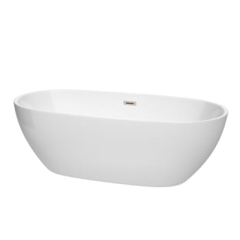 Image for Wyndham Collection Juno 71" Bathtub Brushed Nickel Drain And Overflow Trim from HD Supply