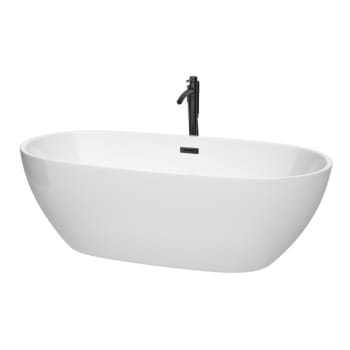 Image for Wyndham Collection Juno 71" Bathtub Black Tub Filler Drain And Overflow Trim from HD Supply