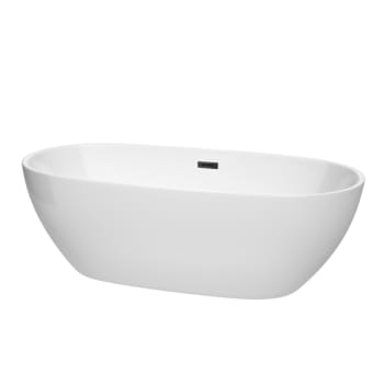 Image for Wyndham Collection Juno 71" Bathtub Matte Black Drain And Overflow Trim from HD Supply