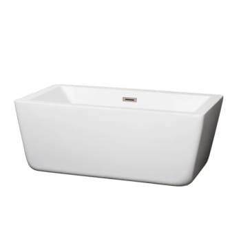 Image for Wyndham Collection Laura 59" Bathtub Brushed Nickel Drain And Overflow Trim from HD Supply