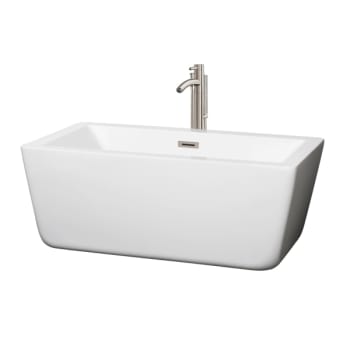 Image for Wyndham Collection Laura 59" Bathtub Brushed Nickel Tub Filler And Trim Kit from HD Supply